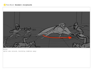 Notes
spins axe around, knocking zombies away
Heimdall storyboards
 