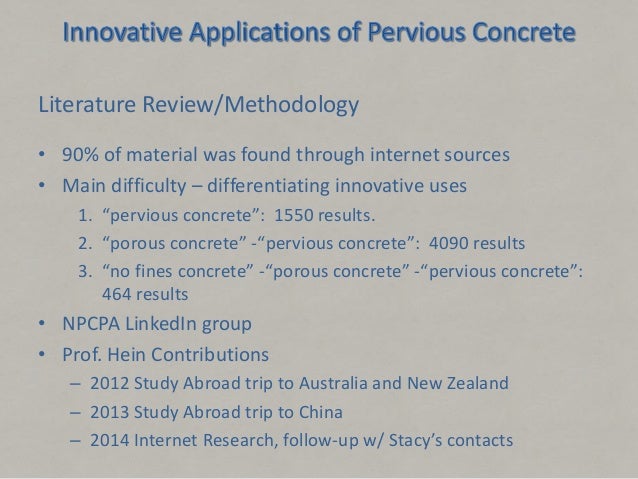 Innovative Applications Of Pervious Concrete - 