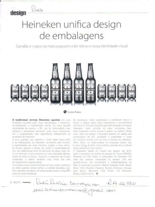Heineken Unifica Design de Embalagens