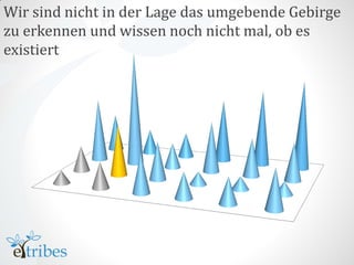 Wir sind nicht in der Lage das umgebende Gebirge
zu erkennen und wissen noch nicht mal, ob es
existiert
 