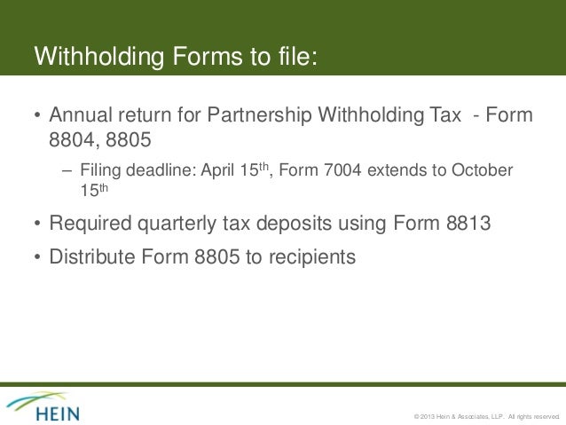 energy industry accounting and tax update july 2013 form 8805