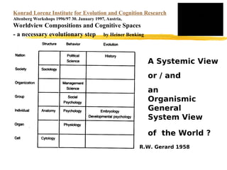 INST-Conference
6-8. December 2002, Austria Center, Vienna
Granularity and Context of Knowledge
Before we write more about...