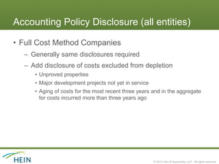 Disclosures About Oil and Gas Producing Activities | PDF