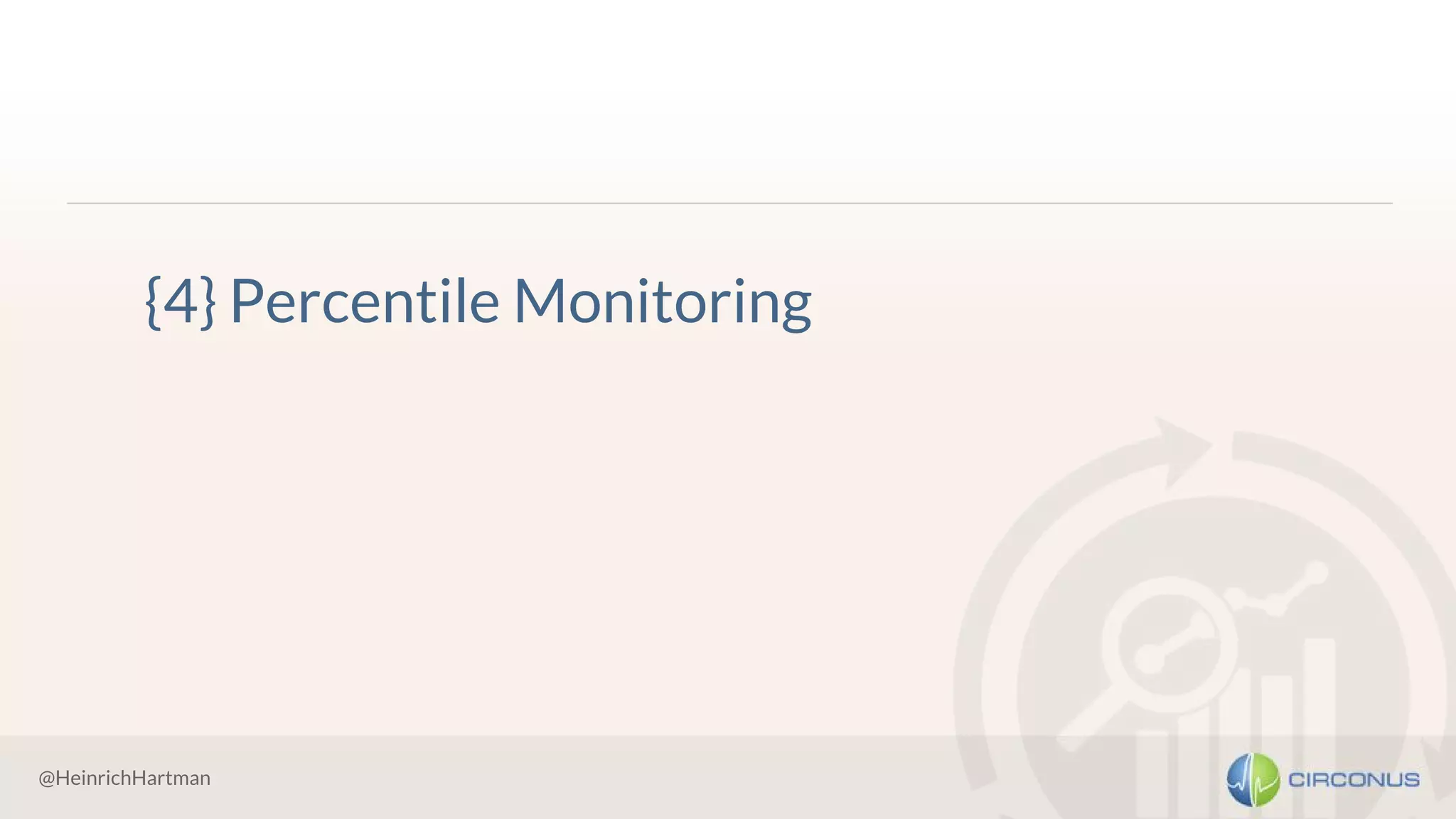 @HeinrichHartman
{4} Percentile Monitoring
 
