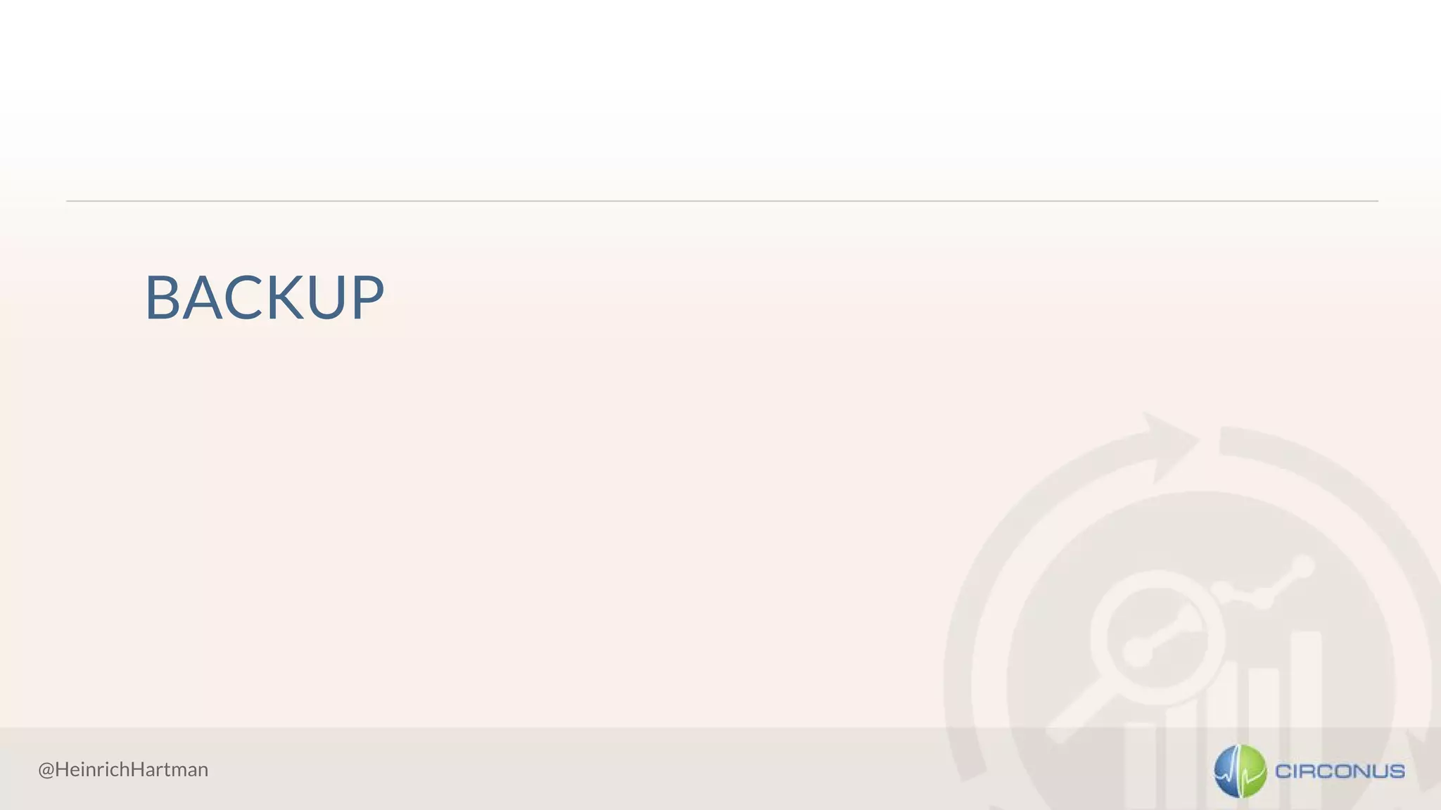@HeinrichHartman
BACKUP
 