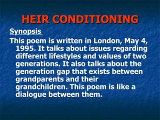 Heir conditioning fm2 | PPT