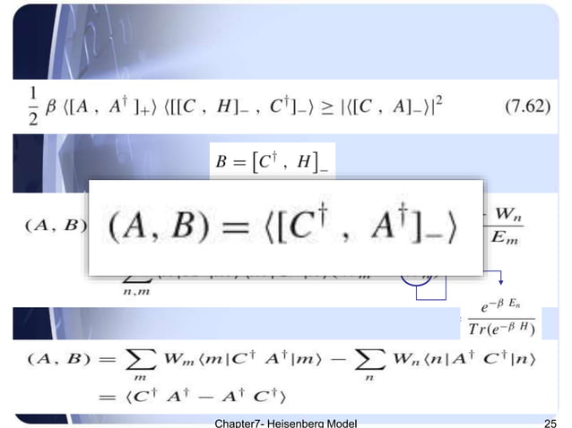 Quantum Theory of Magnetism- Heisenberg Model | PPTX | Chemistry | Science