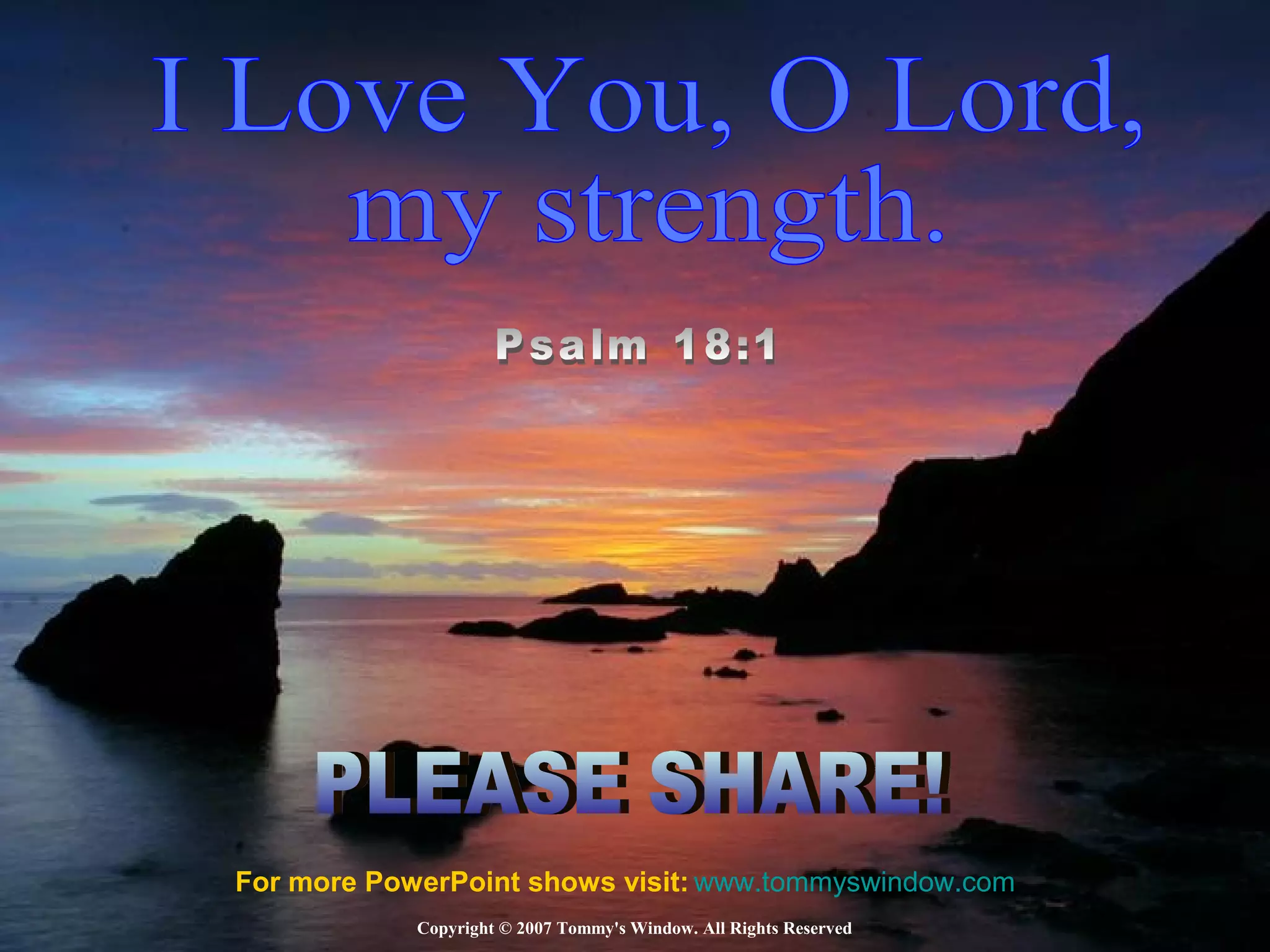 For more PowerPoint shows visit: www.tommyswindow.com
Copyright © 2007 Tommy's Window. All Rights Reserved