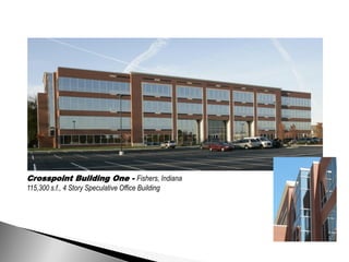Crosspoint Building One - Fishers, Indiana
115,300 s.f., 4 Story Speculative Office Building
 