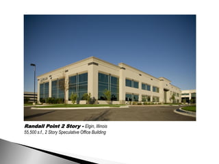 Randall Point 2 Story - Elgin, Illinois
55,500 s.f., 2 Story Speculative Office Building
 