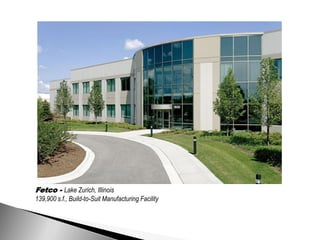 Fetco - Lake Zurich, Illinois
139,900 s.f., Build-to-Suit Manufacturing Facility
 