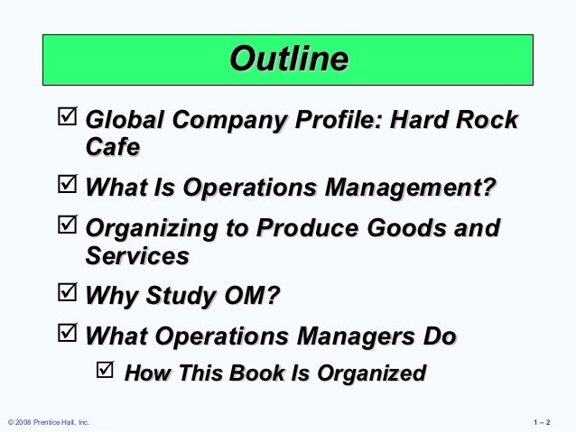 Hard Rock Cafe Operations Management Video Hard Rock Cafe Operations Management Video