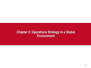 Productions & Operations Management Chapter 02 | PPT