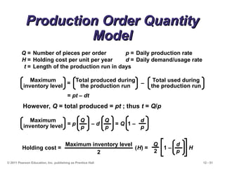 operation and production management chapter 12 | PPT