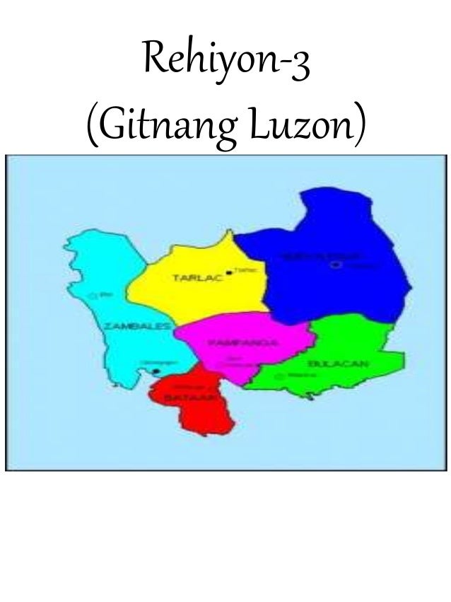 Mapa Ng Rehiyon 3 Gitnang Luzon