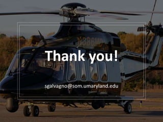 R ADAMS COWLEY SHOCK TRAUMA CENTER
Thank you!
sgalvagno@som.umaryland.edu
 