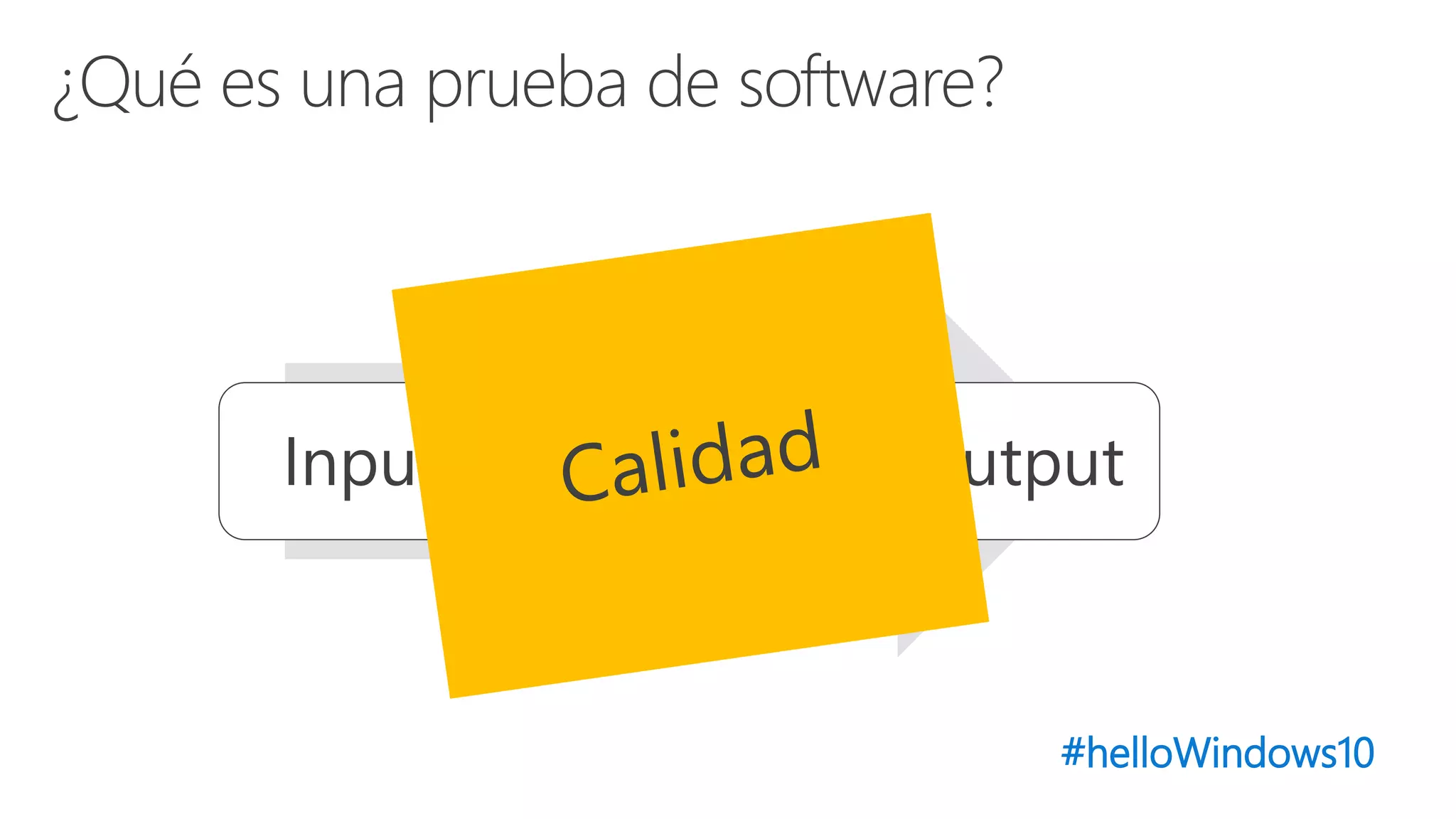 #helloWindows10
Input Process Output
 
