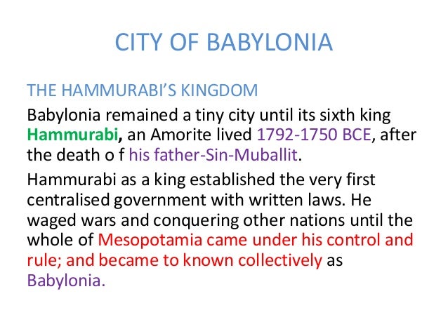 a report on the code of hammurabi a king of babylonia The laws of hammurabi, king of babylonia to the biblical student the code of hammurabi suggests at once a comparison with the laws of moses. a report on the code of hammurabi a king of babylonia The laws of hammurabi, king of babylonia to the biblical student the code of hammurabi suggests at once a comparison with the laws of moses.