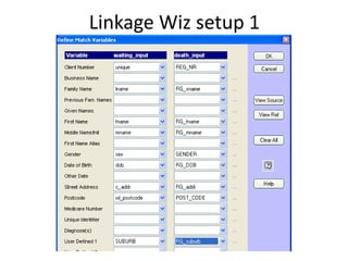 Linkage Wiz setup 1
 
