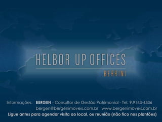 Informações: BERGEN - Consultor de Gestão Patrimonial - Tel: 9.9143-4536
bergen@bergenimoveis.com.br www.bergenimoveis.com.br
Ligue antes para agendar visita ao local, ou reunião (não fico nos plantões)
 