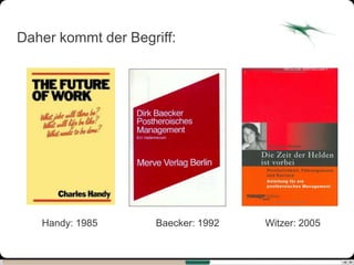 Daher kommt der Begriff:




   Handy: 1985      Baecker: 1992   Witzer: 2005
 