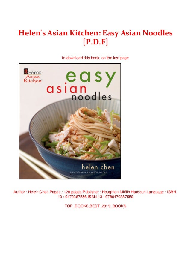 Helen S Asian Kitchen Easy Asian Noodles P D F