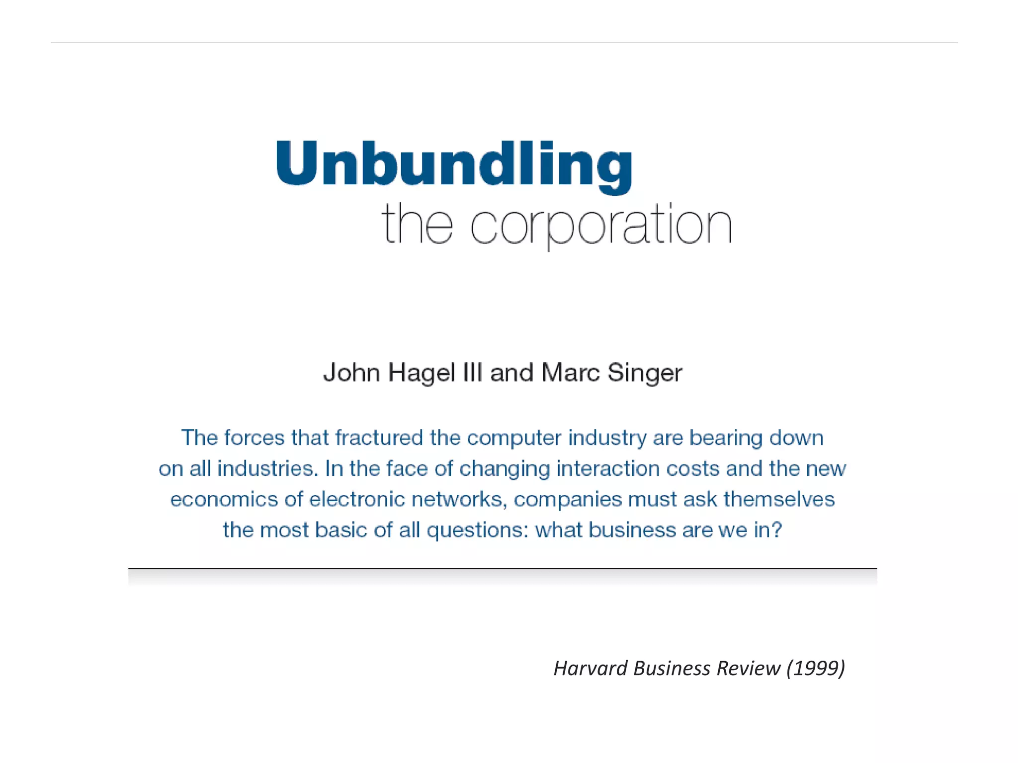 Harvard Business Review (1999)

 