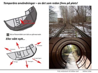Temporära användningar – av det som redan finns på plats!




 Eller nått nytt…




                                         Från småindustri till hållbar stad   Hélène Littke
 