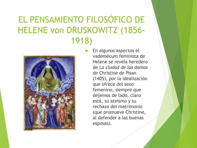 El pensamiento filosófico de Helene von Druskowitz PPT