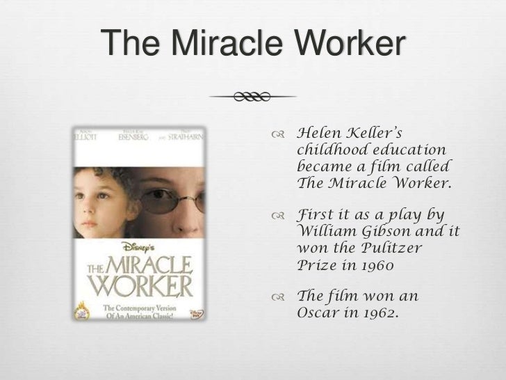 The miracle worker book report