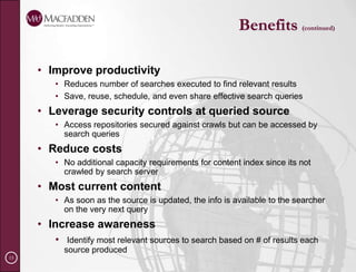 Vertical Search EngineClosely related to Deep Web – searches for a particular nichei.e., a specific industry, topic, type of content (e.g., scientific research, travel, movies, images, blogs)Example: www.vetseek.info - is a search engine focusing on veterinary science and related topics