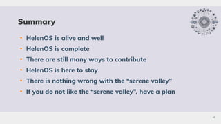 HelenOS: 20 Years of History, 20 Years of Future Vision | PDF