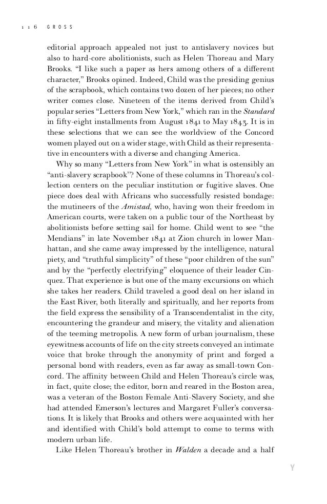 Thoreau S Letters From New York Thoreau S Letters From New York