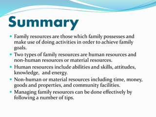 HOME MANAGEMENT | PPTX