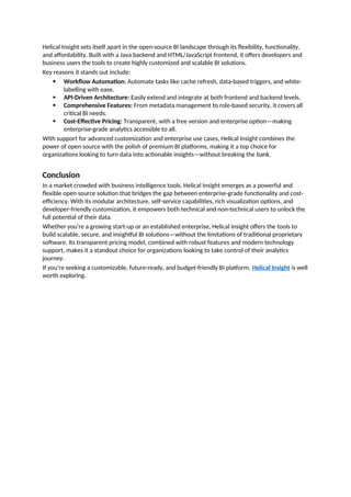 Helical Insight Review Powerful Open Source Business Intelligence ...