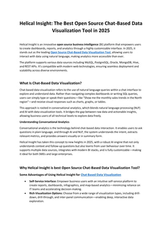 Helical Insight The Best Open Source Chat-Based Data Visualization Tool ...