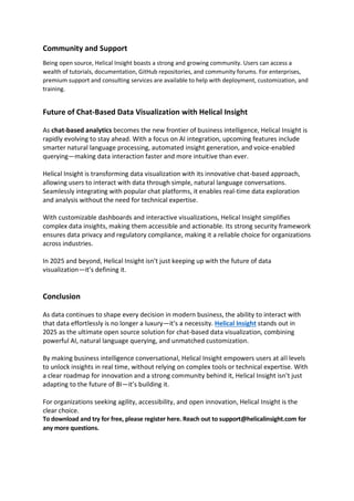 Helical Insight The Best Open Source Chat-Based Data Visualization Tool ...