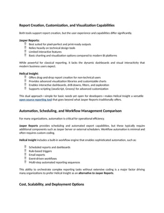 Helical Insight vs. Jasper Reports The Ultimate Open-Source Reporting ...