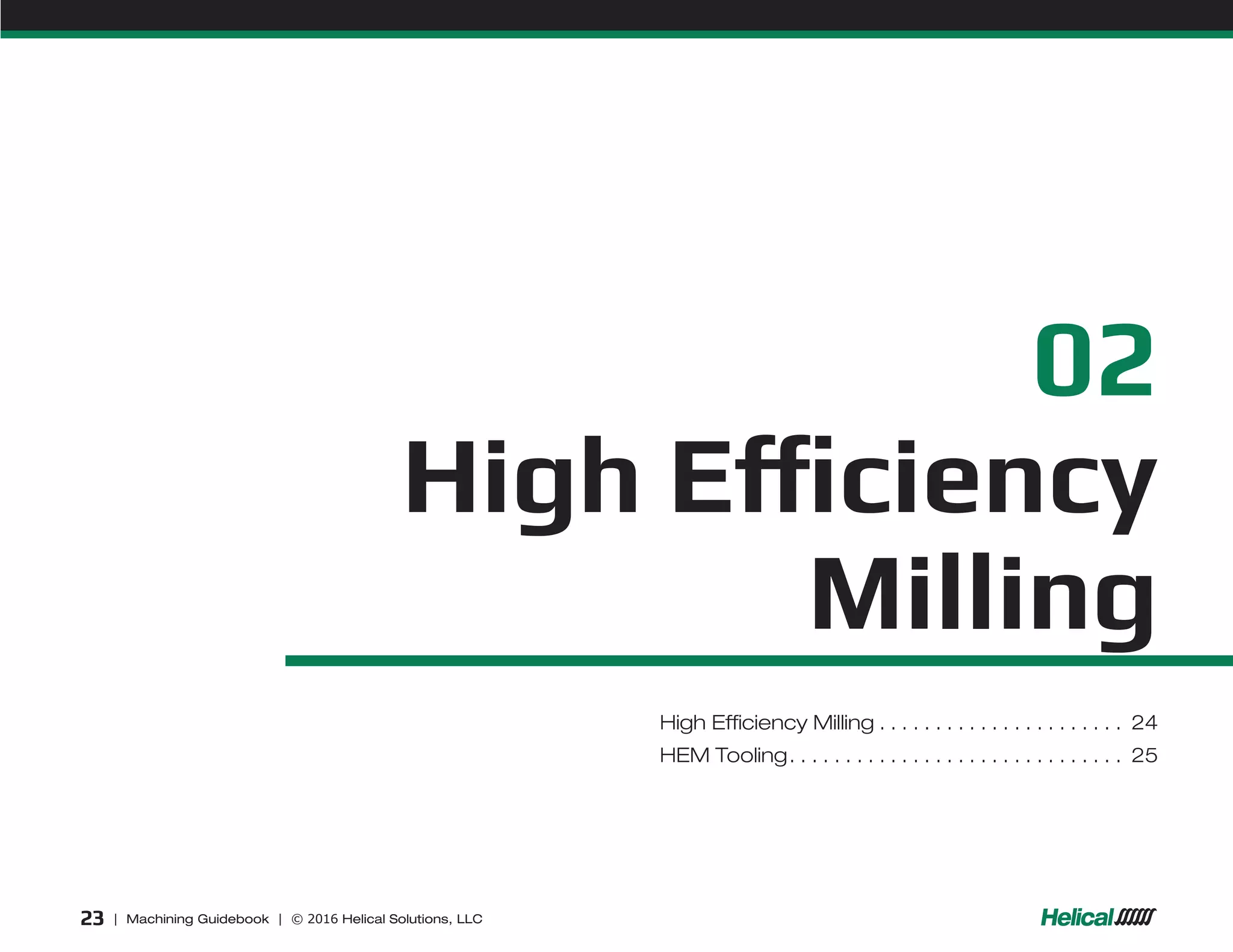 Helical machining guidebook PPT