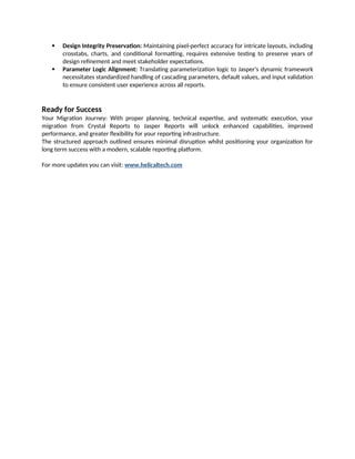 HelicalTech Crystal Reports to Jasper Reports Migration Services.docx