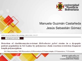 Manuela Guzmán Castañeda
Jesús Sebastián Gómez
 