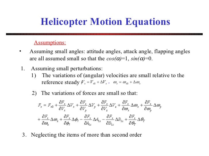 直升机飞行力学 Helicopter dynamics chapter 4