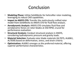 dynopts helicrafter rotor using cfd and structural analysis | PPTX