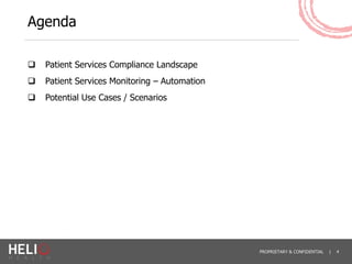 Automating Compliance Monitoring of Patient Programs