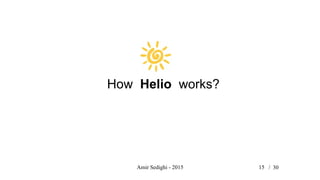 Amir Sedighi - 2015 15 /
How Helio works?
30
 