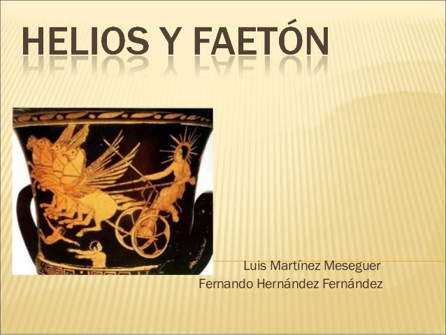 Helios I Faeton Cały Mit Helios y Faetón