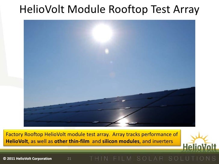 Photon 3rd Thin Film Conference HelioVolt Presentation_16feb11