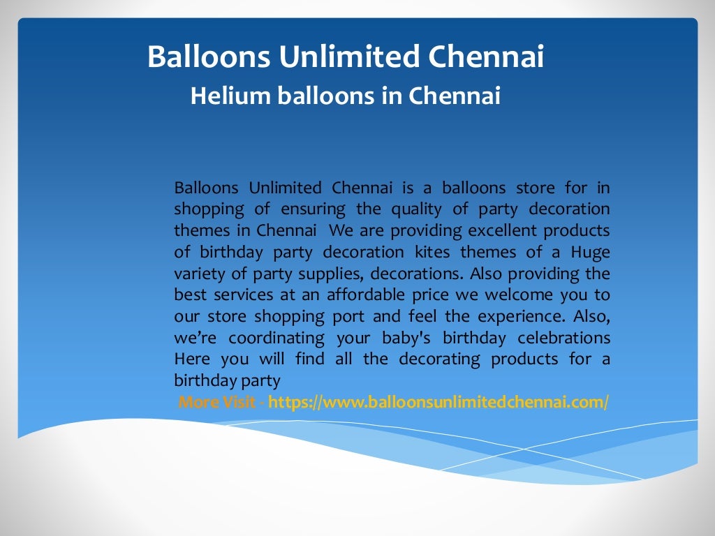 Helium balloons in chennai