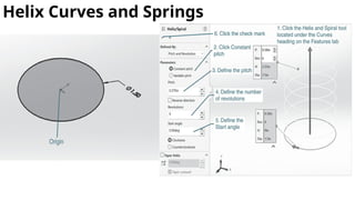 Helix Curves and Springs 3D Mechanical Design | PPTX