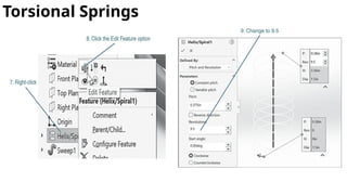 Helix Curves and Springs 3D Mechanical Design | PPTX